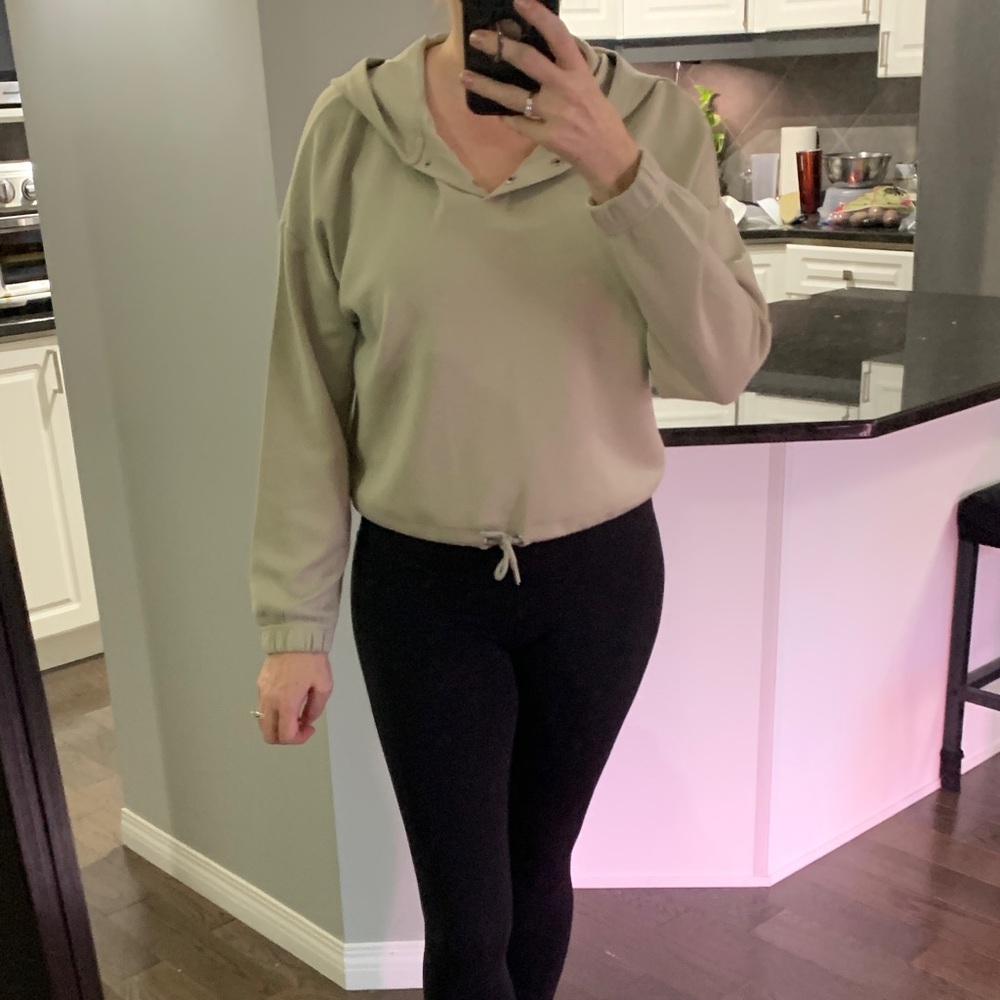 Light Green Hooded Sweatshirt